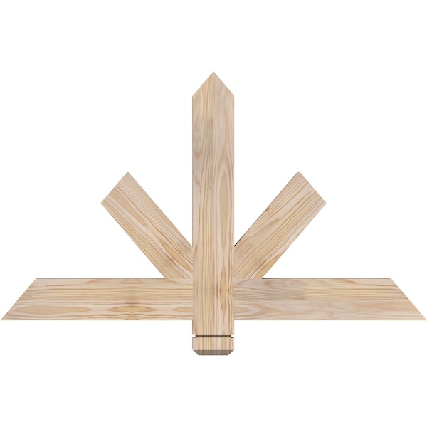 Ekena Millwork Kennewick Smooth Timber Gable Bracket, Douglas Fir, 36"W x 21"H x 1 1/2"D x 3 1/2"F, 14/12 Pitch GBW036X21X0204KEN00SDF - main